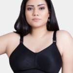 Trylo Riza T-FIT Non-Padded Non-Wired Full Coverage Seamless Hosiery Cotton Fabric Bra