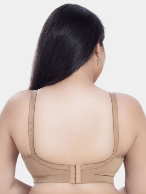Trylo Riza T-FIT Non-Padded Non-Wired Full Coverage Seamless Hosiery Cotton Fabric Bra 3 Trylo Riza T-FIT Non-Padded Non-Wired Full Coverage Seamless Hosiery Cotton Fabric Bra