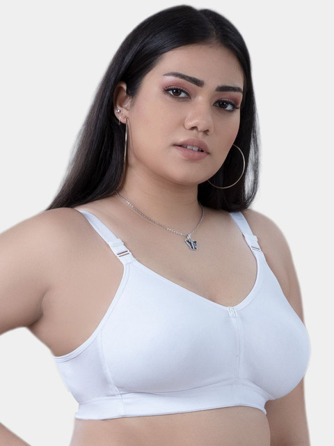 Trylo Riza T-FIT Non-Padded Non-Wired Full Coverage Seamless Hosiery Cotton Fabric Bra 2 Trylo Riza T-FIT Non-Padded Non-Wired Full Coverage Seamless Hosiery Cotton Fabric Bra