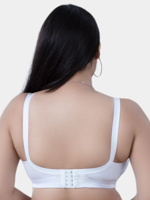 Trylo Riza T-FIT Non-Padded Non-Wired Full Coverage Seamless Hosiery Cotton Fabric Bra 3 Trylo Riza T-FIT Non-Padded Non-Wired Full Coverage Seamless Hosiery Cotton Fabric Bra