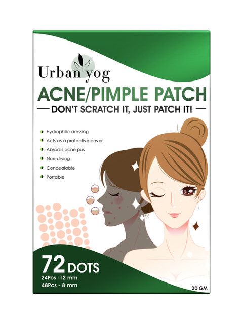 URBANYOG Non Drying Invisible Facial Stickers Acne Pimple Patch - 72 Dots