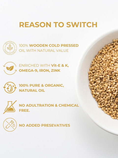 Usables ORGANIC Cold Pressed Sesame Oil - 100 ml 5 Usables ORGANIC Cold Pressed Sesame Oil - 100 ml