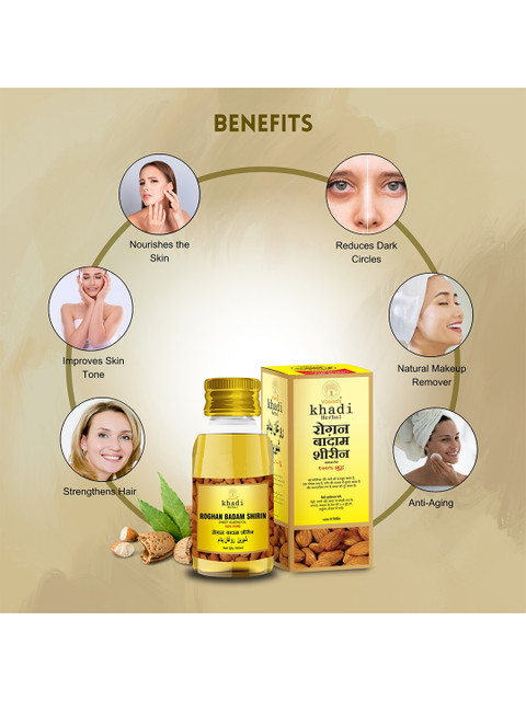 Vagads Khadi Rogan Badam Oil - 100 ml 2 Vagads Khadi Rogan Badam Oil - 100 ml