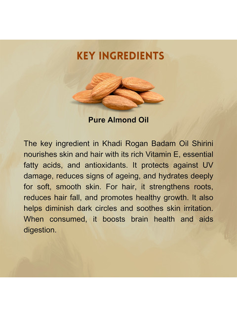 Vagads Khadi Rogan Badam Oil - 100 ml 5 Vagads Khadi Rogan Badam Oil - 100 ml