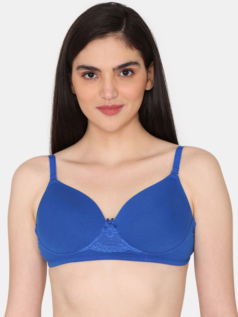 Zivame Full Coverage Lightly Padded Cotton Bra