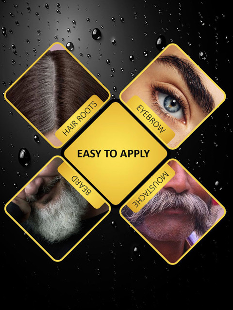 7DAYSNATURAL Natural Water Proof & Smudge Proof Hair Colour Touch-Up Stick - 4 g - Black 3 7DAYSNATURAL Natural Water Proof & Smudge Proof Hair Colour Touch-Up Stick - 4 g - Black