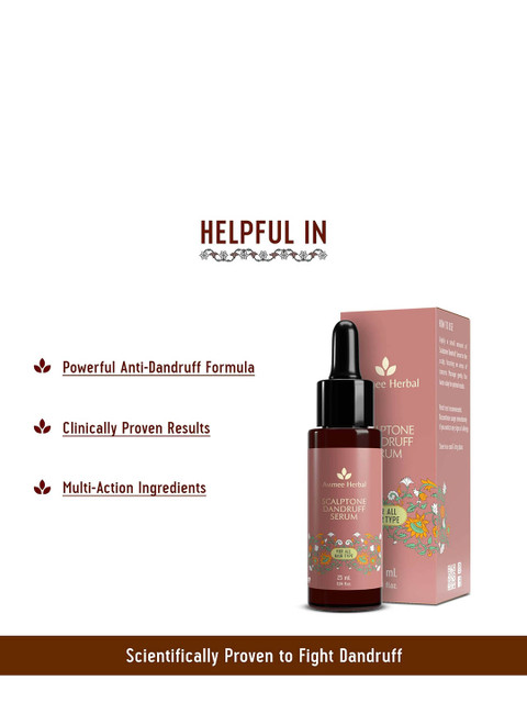 Avimee Herbal Scalptone Anti Dandruff Serum- 25ml 4 Avimee Herbal Scalptone Anti Dandruff Serum- 25ml