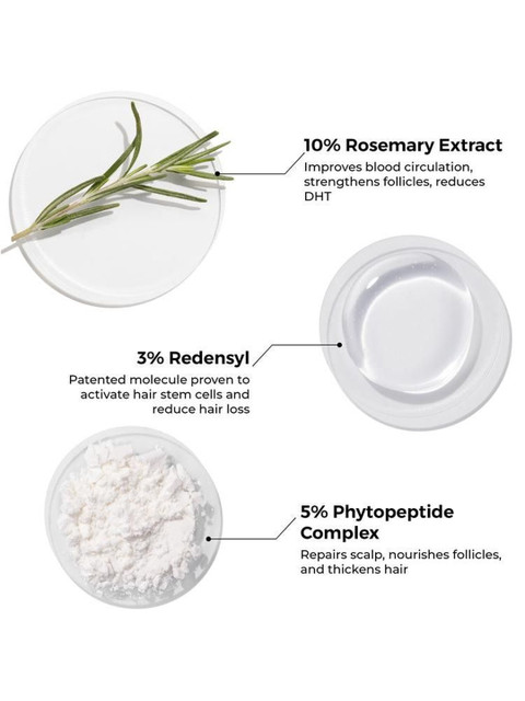 BRILLARE 10% Rosemary & 3% Redensyl Hair Growth Serum with 3% Phytopeptide - 30ML 5 BRILLARE 10% Rosemary & 3% Redensyl Hair Growth Serum with 3% Phytopeptide - 30ML