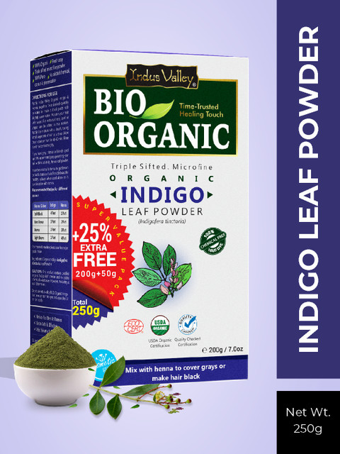 Buy Indus Valley Bio Organic Pure Indigo Leaf Powder 250 G - - Personal Care for Unisex 1 Buy Indus Valley Bio Organic Pure Indigo Leaf Powder 250 G - - Personal Care for Unisex