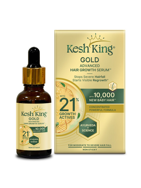 Buy Kesh King Gold Advanced Hair Growth Serum With 21% Growth Actives 30 Ml - - Personal Care for Unisex 2 Buy Kesh King Gold Advanced Hair Growth Serum With 21% Growth Actives 30 Ml - - Personal Care for Unisex