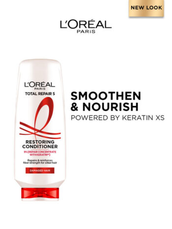 Buy LOreal Paris Total Repair 5 Restoring Conditioner With Keratin XS For Damaged Hair 340ml - - Personal Care for Unisex