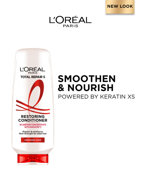 Buy LOreal Paris Total Repair 5 Restoring Conditioner With Keratin XS For Damaged Hair 340ml - - Personal Care for Unisex 1 Buy LOreal Paris Total Repair 5 Restoring Conditioner With Keratin XS For Damaged Hair 340ml - - Personal Care for Unisex