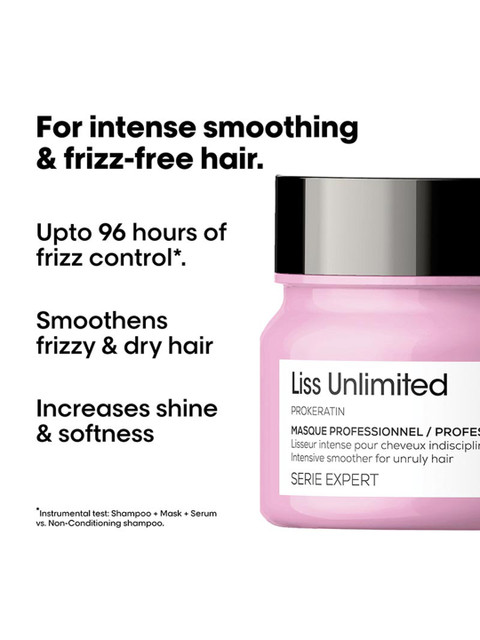 Buy LOreal Professionnel Liss Unlimited Mask For Frizzy Hair With Pro Keratin 250ml - - Personal Care for Unisex 3 Buy LOreal Professionnel Liss Unlimited Mask For Frizzy Hair With Pro Keratin 250ml - - Personal Care for Unisex