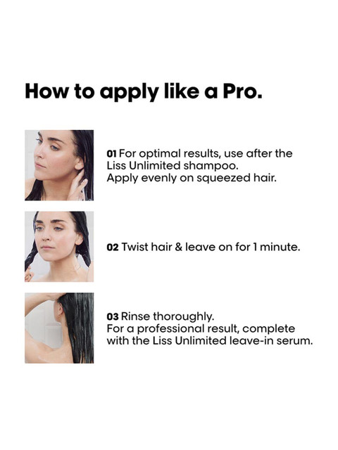 Buy LOreal Professionnel Liss Unlimited Mask For Frizzy Hair With Pro Keratin 250ml - - Personal Care for Unisex 6 Buy LOreal Professionnel Liss Unlimited Mask For Frizzy Hair With Pro Keratin 250ml - - Personal Care for Unisex