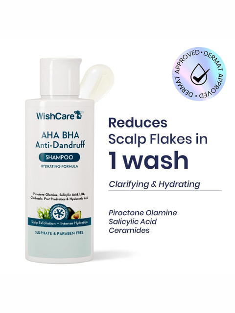 Buy WishCare AHA BHA Anti Dandruff Shampoo 120 Ml - - Personal Care for Unisex 2 Buy WishCare AHA BHA Anti Dandruff Shampoo 120 Ml - - Personal Care for Unisex