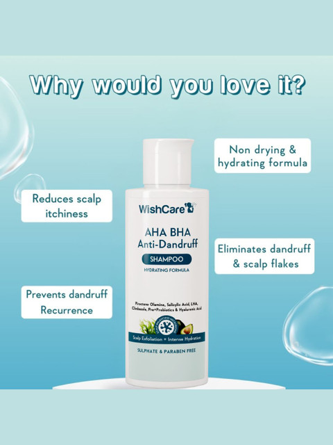 Buy WishCare AHA BHA Anti Dandruff Shampoo 120 Ml - - Personal Care for Unisex 4 Buy WishCare AHA BHA Anti Dandruff Shampoo 120 Ml - - Personal Care for Unisex