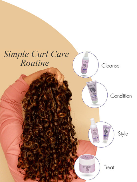 Curl up Argan Oil & Chia Seed Extract Curl Hydrating Conditioner - 200 ml 3 Curl up Argan Oil & Chia Seed Extract Curl Hydrating Conditioner - 200 ml