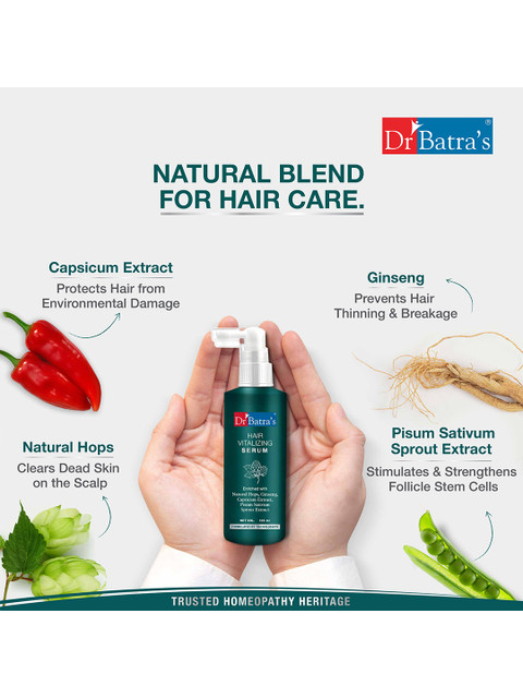 Dr. Batras Hair Vitalizing Serum Enriched With Natural Hops & Ginseng - 125 ml 4 Dr. Batras Hair Vitalizing Serum Enriched With Natural Hops & Ginseng - 125 ml