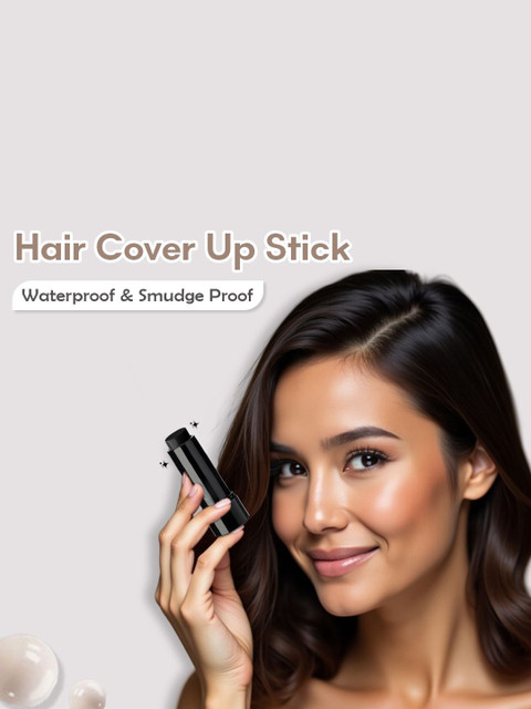GLAMVEDA Natural Water Proof & Smudge Proof Hair Colour Touch-Up Stick - 4 g - Black 5 GLAMVEDA Natural Water Proof & Smudge Proof Hair Colour Touch-Up Stick - 4 g - Black