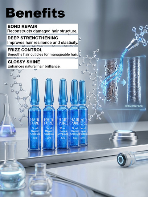 Hair Pure Set Of 5 Bond Repair Ampoule - 5 ml Each 5 Hair Pure Set Of 5 Bond Repair Ampoule - 5 ml Each