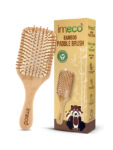 IMECO Detangling Bamboo Flat Paddle Brush Comb