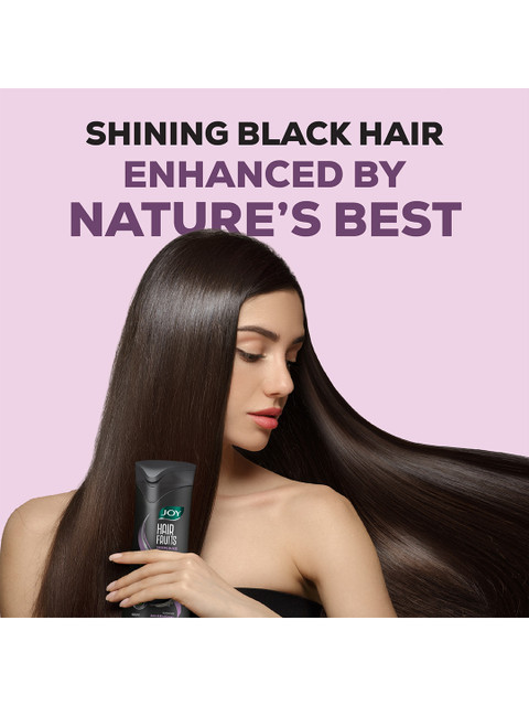 JOY Set Of 2 Hair Fruits Shining Black Conditioning Shampoo with Amla - 340ml each 2 JOY Set Of 2 Hair Fruits Shining Black Conditioning Shampoo with Amla - 340ml each