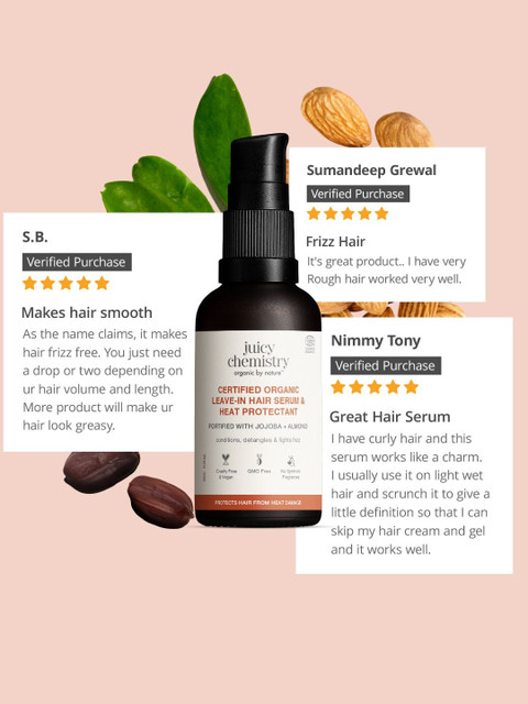 Juicy Chemistry Leave-in Hair Serum & Heat Protectant Fortified With Jojoba - 30ml 4 Juicy Chemistry Leave-in Hair Serum & Heat Protectant Fortified With Jojoba - 30ml