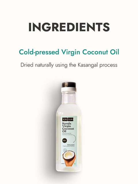 Kapiva Cold-Pressed Extra Virgin Coconut Hair Oil - 500 ml 3 Kapiva Cold-Pressed Extra Virgin Coconut Hair Oil - 500 ml