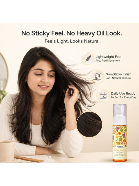 Karrot Cosmetics Shine & Smooth Hair Serum - 100 ml 3 Karrot Cosmetics Shine & Smooth Hair Serum - 100 ml