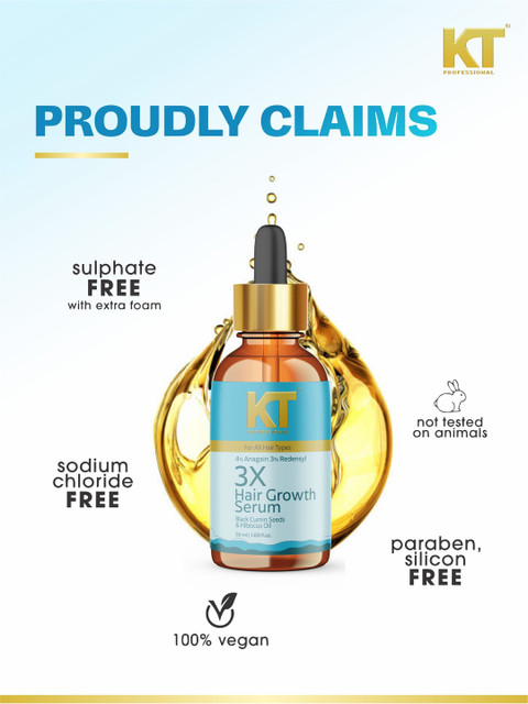 KT PROFESSIONAL 3X Hair Growth Serum with Black Cumin - 50ml 6 KT PROFESSIONAL 3X Hair Growth Serum with Black Cumin - 50ml