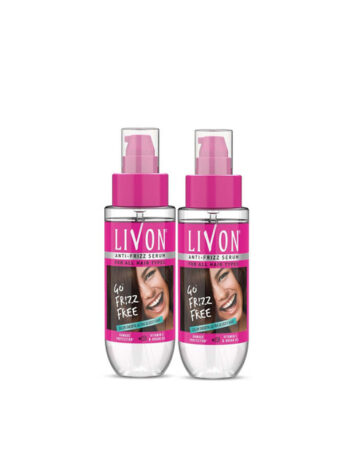 Livon Set of 2 Hair Serum For Dry & Frizzy Hair For Shine & Damage Protection - 50ml Each