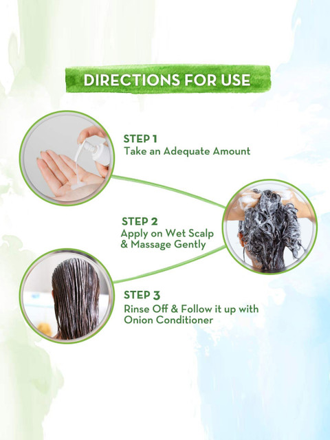 Mamaearth Onion Shampoo with Vitamin E & Plant Keratin - 650 ml 3 Mamaearth Onion Shampoo with Vitamin E & Plant Keratin - 650 ml
