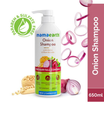 Mamaearth Onion Shampoo with Vitamin E & Plant Keratin - 650 ml