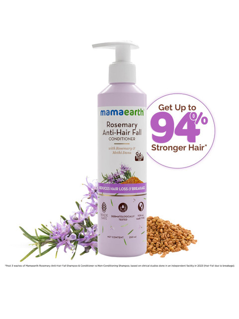 Mamaearth Rosemary Anti-Hair Fall Conditioner for Reducing Hair Loss & Breakage - 250 ml 1 Mamaearth Rosemary Anti-Hair Fall Conditioner for Reducing Hair Loss & Breakage - 250 ml