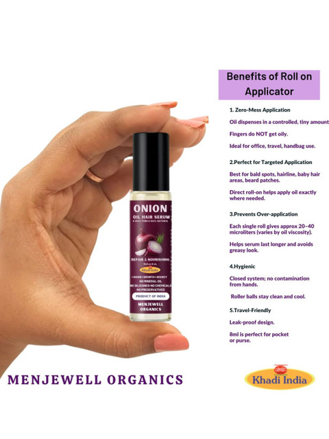 Menjewell ORGANICS 100% Natural Pumpkin Seed Hair Serum For Hair Growth 8 ml 2 Menjewell ORGANICS 100% Natural Pumpkin Seed Hair Serum For Hair Growth 8 ml