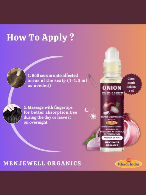 Menjewell ORGANICS 100% Natural Pumpkin Seed Hair Serum For Hair Growth 8 ml 5 Menjewell ORGANICS 100% Natural Pumpkin Seed Hair Serum For Hair Growth 8 ml