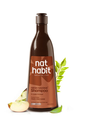 Nat Habit Curry Cider Navdha Shampoo for Shine, Moisture Strong Hair & 250ml
