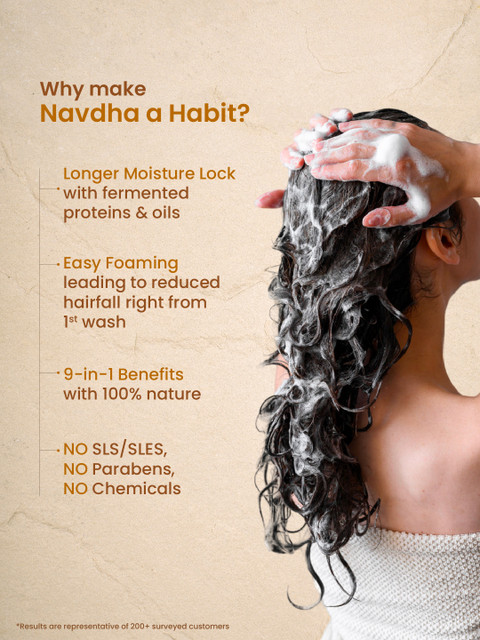 Nat Habit Curry Cider Navdha Shampoo for Shine, Moisture Strong Hair & 250ml 6 Nat Habit Curry Cider Navdha Shampoo for Shine, Moisture Strong Hair & 250ml