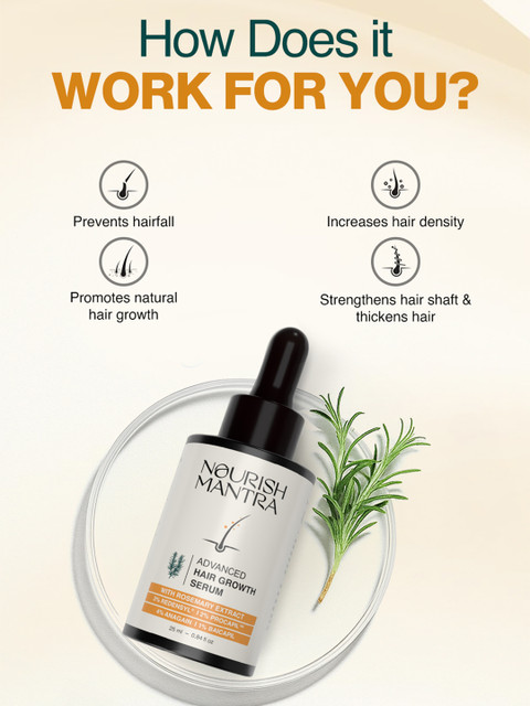 Nourish Mantra Advanced Hair Growth Serum With Rosemary Oil 25 ml 3 Nourish Mantra Advanced Hair Growth Serum With Rosemary Oil 25 ml