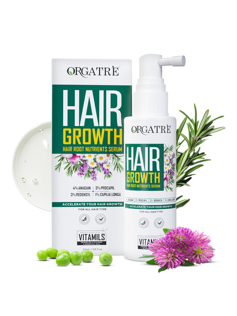 Orgatre Hair Growth Nutrients Serum With Vitamin E & Rosemary Oil - 50ml 1 Orgatre Hair Growth Nutrients Serum With Vitamin E & Rosemary Oil - 50ml