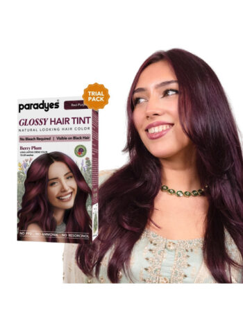 Paradyes Semi-Permanent Creme Glossy Tint Hair Color 80g- Berry Plum- Deep Red