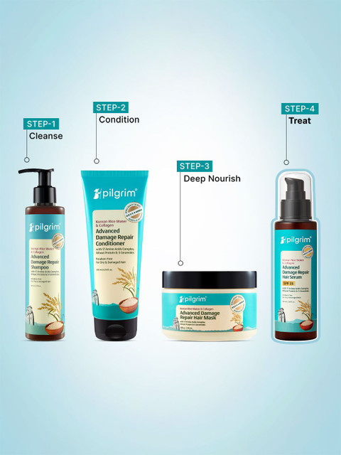 Pilgrim Korean Rice Water & Collagen Damage Repair Hair Serum- 100 ml 4 Pilgrim Korean Rice Water & Collagen Damage Repair Hair Serum- 100 ml