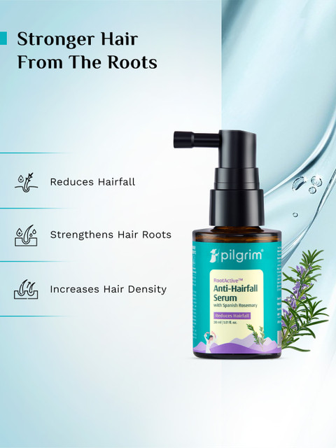 Pilgrim Rootactive Anti Hairfall Serum With Spanish Rosemary - 30ml 2 Pilgrim Rootactive Anti Hairfall Serum With Spanish Rosemary - 30ml