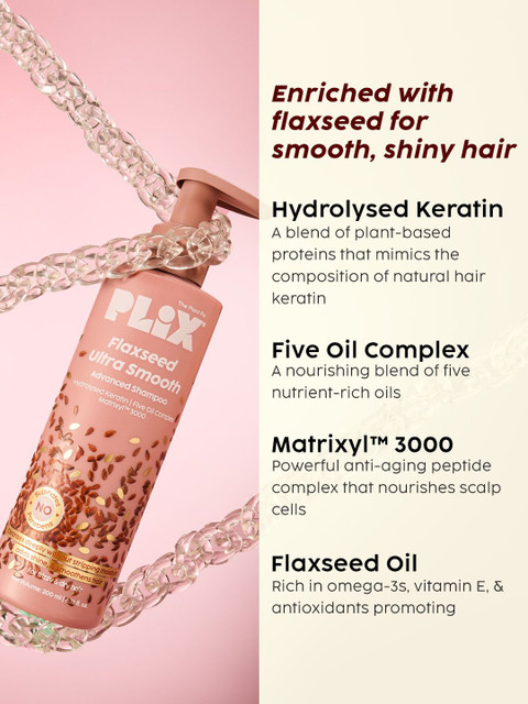 PLIX THE PLANT FIX Flaxseed Ultra-Smooth Advanced Shampoo - 200ml 3 PLIX THE PLANT FIX Flaxseed Ultra-Smooth Advanced Shampoo - 200ml