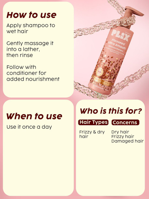 PLIX THE PLANT FIX Flaxseed Ultra-Smooth Advanced Shampoo - 200ml 4 PLIX THE PLANT FIX Flaxseed Ultra-Smooth Advanced Shampoo - 200ml
