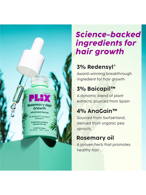 PLIX THE PLANT FIX Rosemary Hair Growth Advanced Serum - 30ml 5 PLIX THE PLANT FIX Rosemary Hair Growth Advanced Serum - 30ml