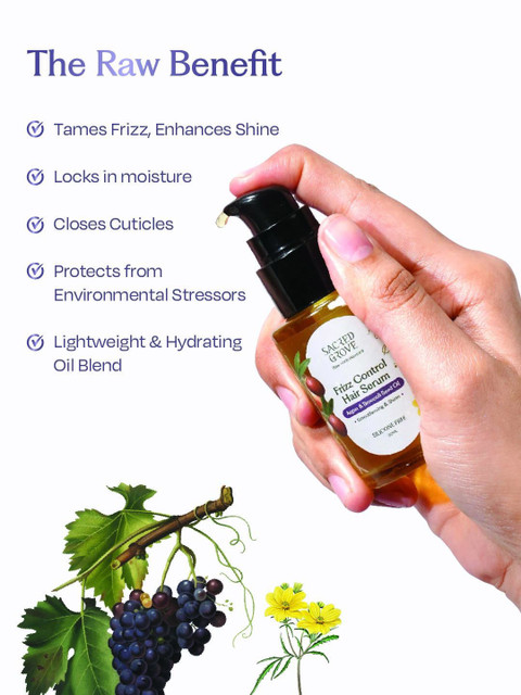 SACRED GROVE Frizz Control Hair Serum - 30 ml 5 SACRED GROVE Frizz Control Hair Serum - 30 ml