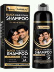 Sarbeau Hair Color Shampoo - 400 ml - Black