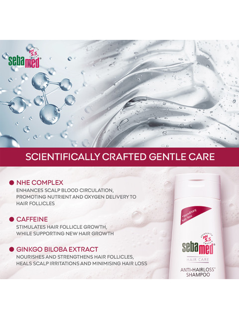Sebamed Anti-Hairloss Shampoo - pH 5.5 - NHE Formula - Hair Loss Control - 200ml 3 Sebamed Anti-Hairloss Shampoo - pH 5.5 - NHE Formula - Hair Loss Control - 200ml