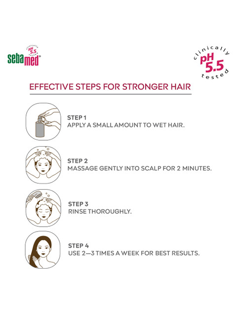 Sebamed Anti-Hairloss Shampoo - pH 5.5 - NHE Formula - Hair Loss Control - 200ml 6 Sebamed Anti-Hairloss Shampoo - pH 5.5 - NHE Formula - Hair Loss Control - 200ml